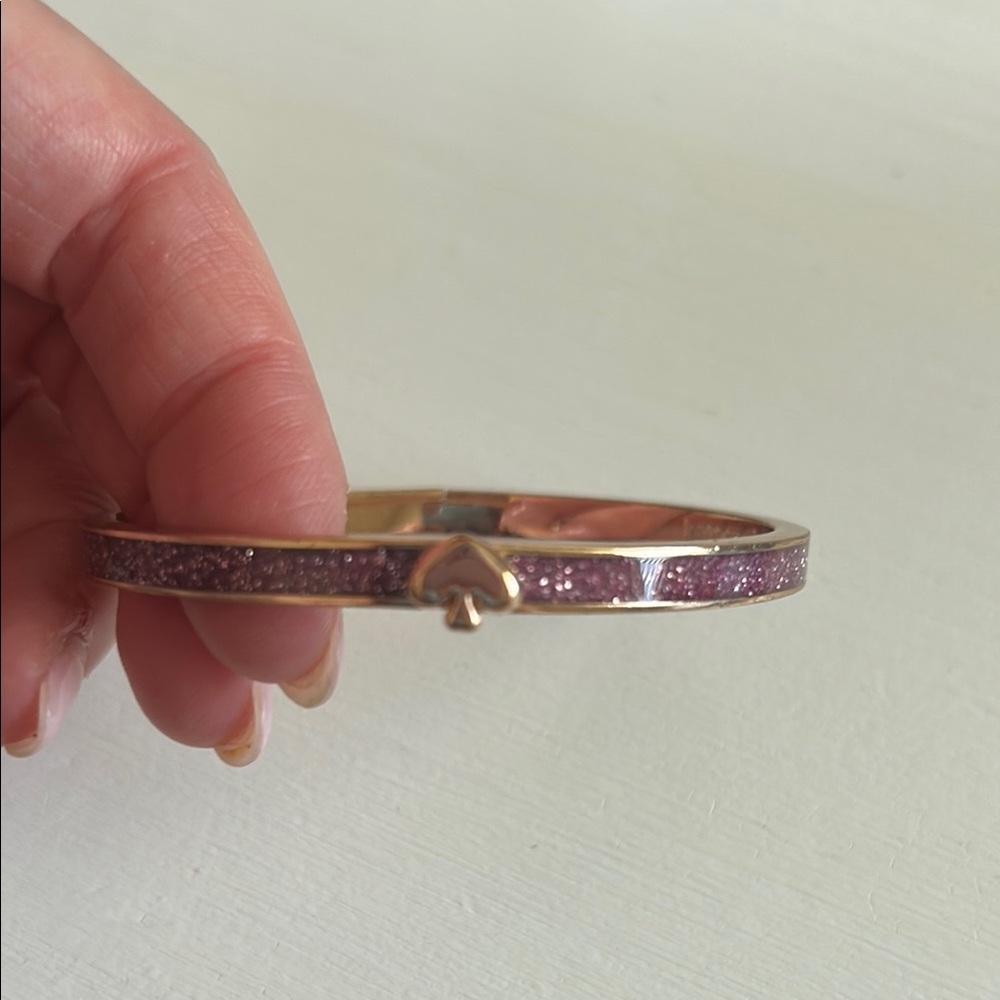 Kate Spade Purple Glitter Bangle Bracelet